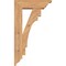 Ekena Millwork Merced Traditional Smooth Bracket w/ Offset Brace, Western Red Cedar, 5 1/2"W x 16"D x 28"H BKT0604X16X28MRC01SWR - alternate 4